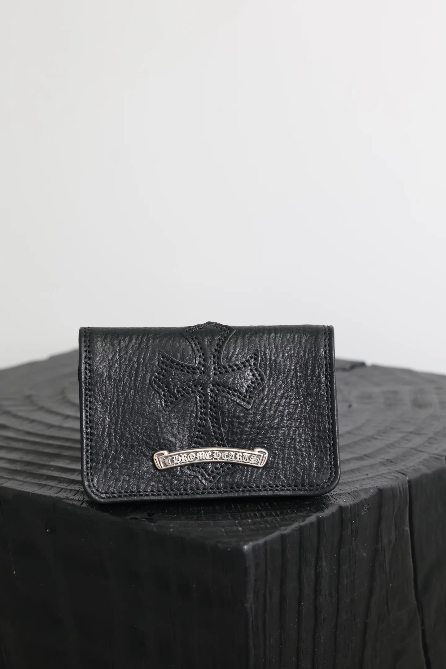 Chrome Hearts Cemetery Cross Patch Card Holder 10.5×7×2cm