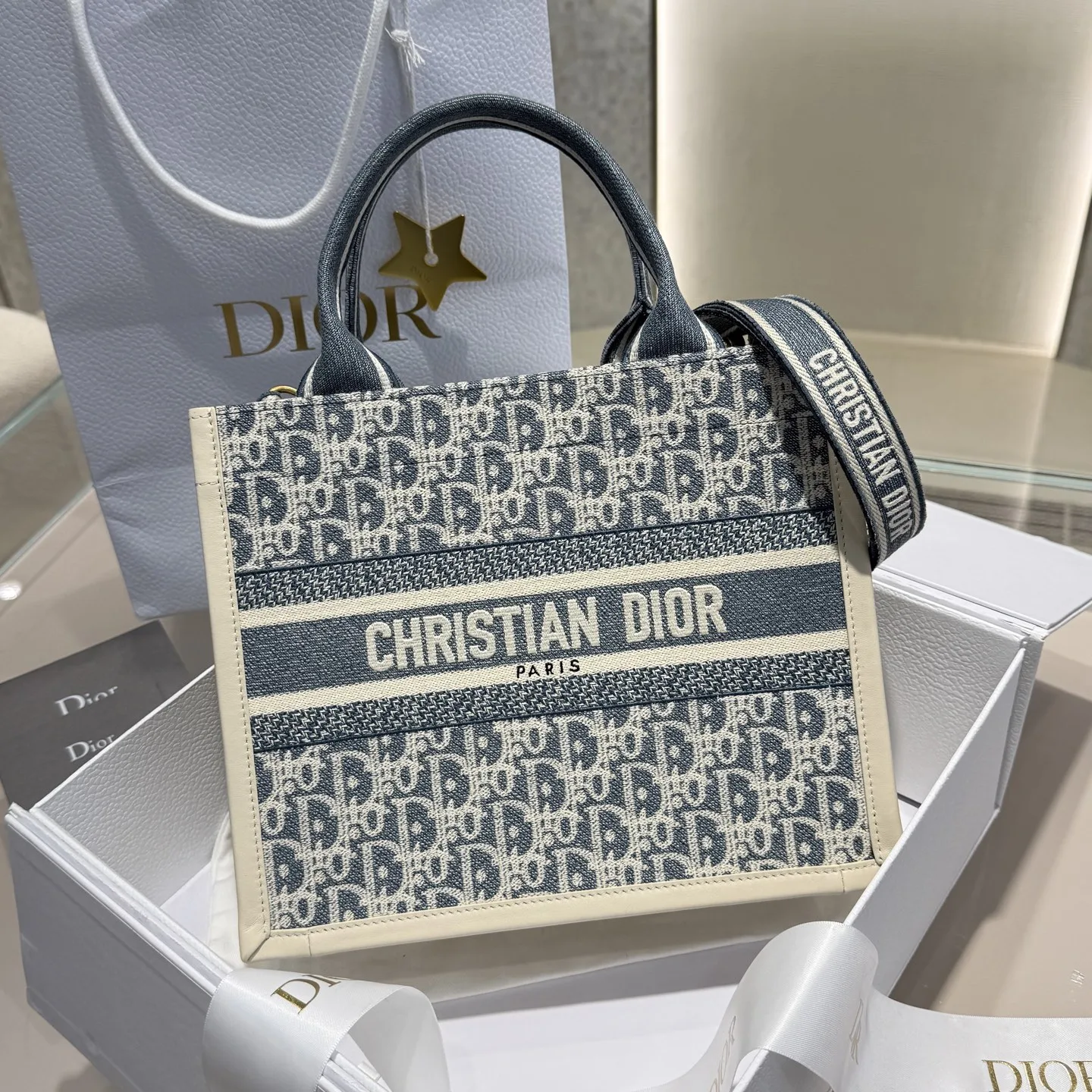 DIOR 디올 북 토트 스몰 M1325CZEM 26cm